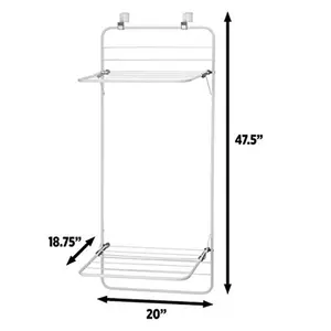 Metal Foldable Wall-Mounted Drying Rack White