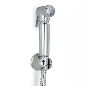 Chrome Finish Solid Brass Trigger Spray Muslim Shattaf Handheld Shower Head with Hose