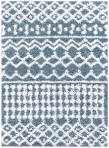 NOUR Boho Shaggy Area Rug 130 x 170 cm