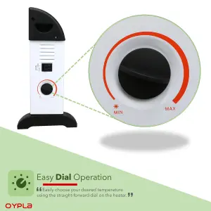 Oypla Electrical 2KW Free Standing Convector Heater