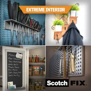 3M Scotch-Fix Extreme Interior White Mounting Tape (L)1.8m (W)19mm