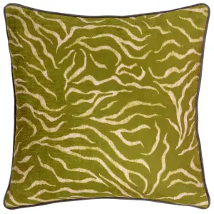 Wylder Jurong Tiger Chenille Animal Print Polyester Filled Cushion