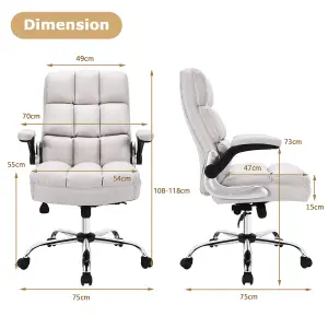 Costway Executive Office Chair Ergonomic Padded High Back Swivel Computer Desk Chairs