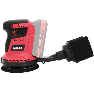 Excel 18V 125mm Rotary Sander with 1 x 4.0Ah Battery & Charger