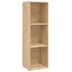 Berkfield Book Cabinet/TV Cabinet Sonoma Oak 36x30x114 cm Engineered Wood