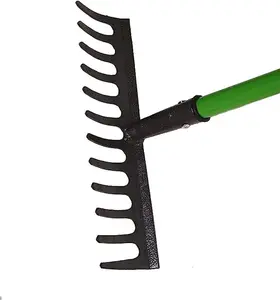 12 Tooth Teeth Replacement Rake Head Garden Lawn Leaf Leaves Metal Carbon Steel