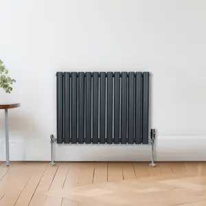 Oval Radiator - 600 x 780mm - Anthracite