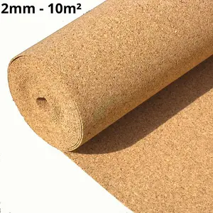 Cork roll 2mm 10m2 (107.63sqft)