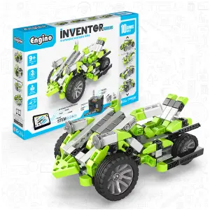 Engino Inventor Mechanics Motorized Extreme Bike Construction Kit - 10 Bonus Models