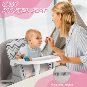 Costway 6-in-1 Baby High Chair Infant Feeding Chair Kids Stool w/Removable Tray & Cushion