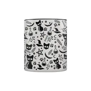 Grindstore Witchy Elements Inner Two Tone Mug White/Black (One Size)