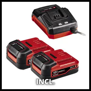 Einhell Cordless Drill Driver 30Nm With 2x 2.0Ah Batteries And Charger - TE-CD 12/1 Kit