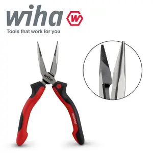 Wiha Needle Nose Pliers Industrial Standard 160mm With Cutting Edge 32322