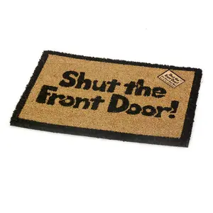 Shut the Front Door Novelty Doormat Unique Funny Coir Mats Doormats Coir PVC