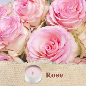 20pck Rose Scented Tealight Candle Set