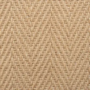 Natural Jute Beige Cotton Border Area Rug 160x230cm