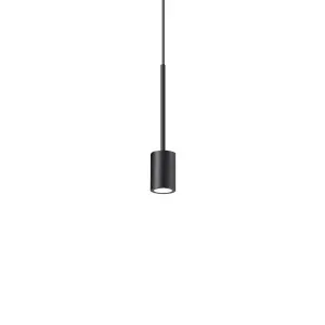 Ideal Lux Archimede Integrated LED CylinderPendant Ceiling Light Black 250Lm 3000K