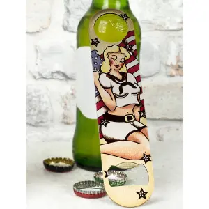 Grindstore Pin Up Retro Bottle Opener Multicoloured (One Size)