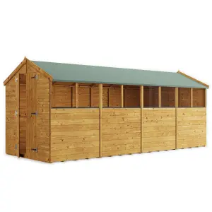 BillyOh Keeper Overlap Apex Wooden Shed - 16x6 - Windowed