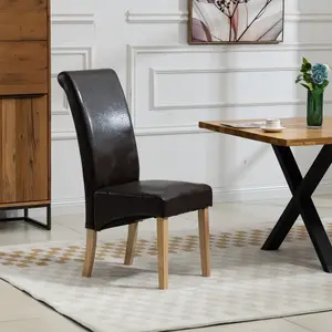 Rimini Vegan Leather PU Dining Chairs - Set of 2