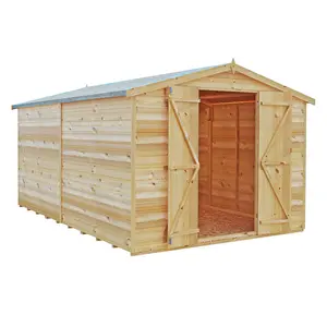 Garden Value 8 ft. W x 12 ft. D Windowless Overlap Shed