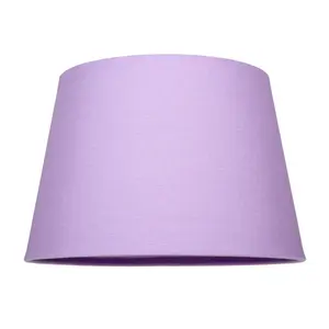 Traditional Linen Fabric Drum Shade for Pendant & Lampshade Lilac / 19cm H x 30cm W x 30cm D