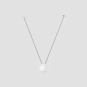 Luminosa Mine 1 Light White Suspension Pendant, E27