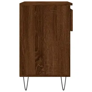 Berkfield Shoe Cabinet Brown Oak 70x36x60 cm Engineered Wood