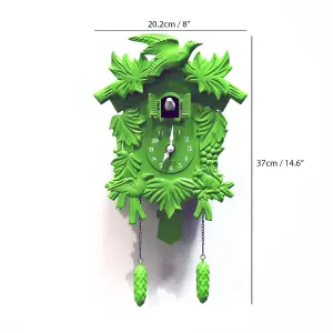 Walplus Cuckoo Wall Clock Home Décor - Green