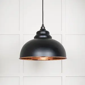 Smooth Copper Harborne Pendant in Elan Black