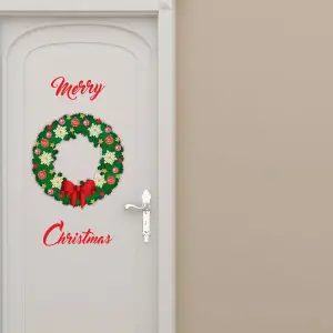 Walplus Christmas greeting Garland Wall Stickers Decals Bedroom Home Decorations