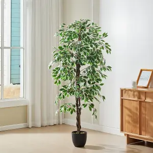 180cm H Garden Decoration Artificial Green  Ficus with Pot