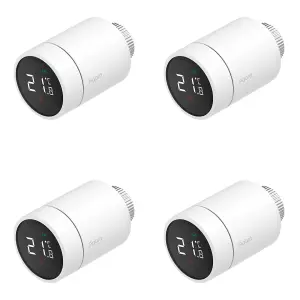 Aqara Smart Home Radiator Thermostat E1 Quad Pack