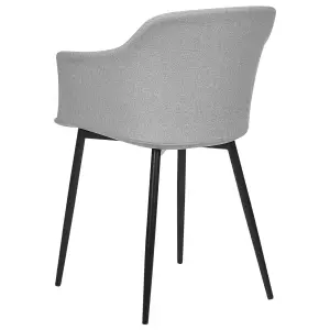 Set of 2 Dining Chairs ELIM Light Grey