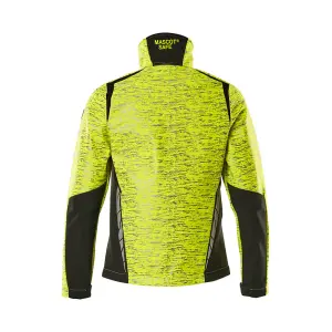 Mascot Accelerate Safe Ladies Fit Softshell Jacket with Reflectors (Hi-Vis Yellow/Black)  (X Large)