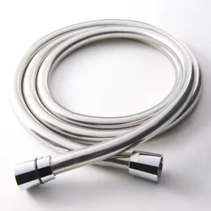 GoodHome Grey Plastic & PVC Shower hose, (L)1.5m