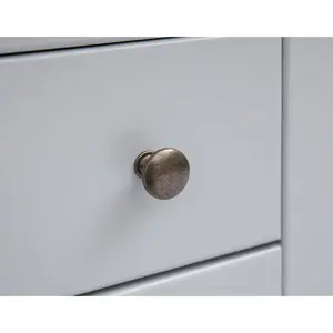 Argenta 1 Drawer Petite Bedside Table Brass Knob