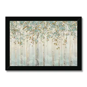 Dream Forest I by James Wiens - Painting Black Framed Paper Print / 34cm H x 50cm W