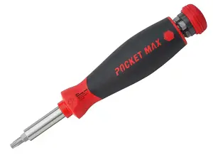 Screwdriver with bit magazine PocketMax magnetic