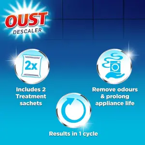 Oust Pack Of 2 Dishwasher & Washing Machine Deep Cleaning Descaler