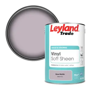 Leyland Trade Vinyl Soft Sheen Walls & Ceilings Emulsion Paint Rose Marble (PPG1179-4) - 5L