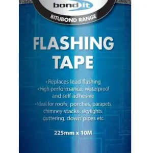 BOND-IT FLASHING TAPE 225mm x 10m - Weatherproof - Pack of 3