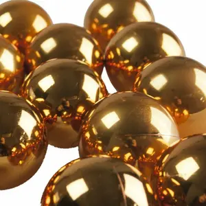 Luxury Shatterproof Ball Ornament (Set of 18) Rose Gold Shiny / 4cm H x 4cm W x 4cm D