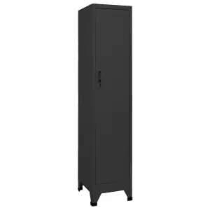 Berkfield Locker Cabinet Anthracite 38x45x180 cm Steel