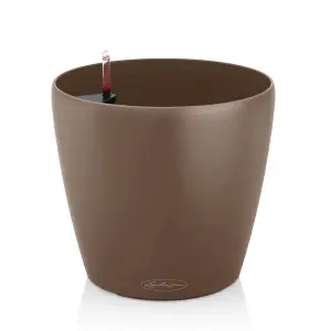 LECHUZA CLASSICO Color 43 Nutmeg Floor Self-watering Planter with Substrate and Water Level Indicator D43 H40 cm, 58L