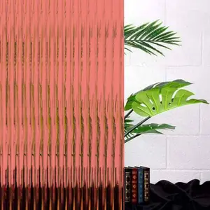 1/2 Inch Coral Reeded Glass Window Film (L)1m (W)500mm