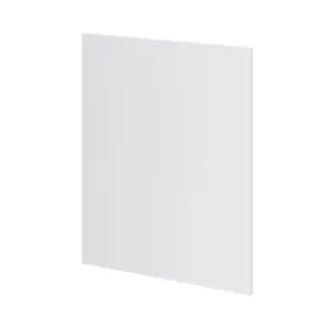 GoodHome Garcinia Gloss light grey slab End panel (H)720mm (W)570mm