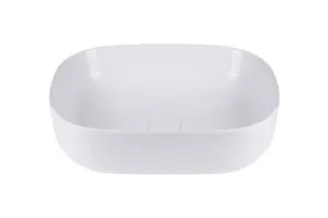 Countertop Basin Sink Oval 490mm X 395mm White Ceramic 49cm Sit On Quality Bathroom UP (Only Basin Included)