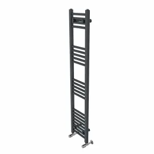 Rinse Straight Bathroom Heated Towel Rail Ladder Radiator Anthracite 1400x300mm