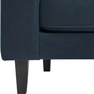 DUSK Soho Loveseat - Dark Blue - Matte Velvet